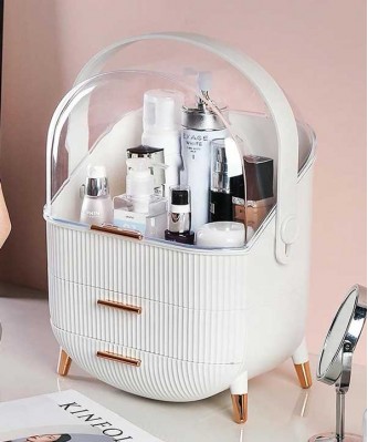 White Acrylic Storage Makeup Boxes